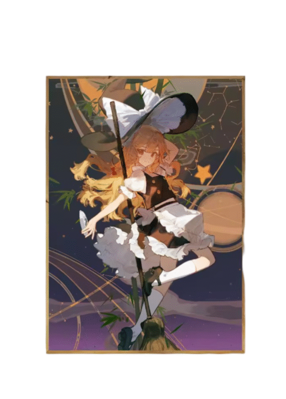 Anime Touhou Project Marisa Kirisame Poster Wall Art