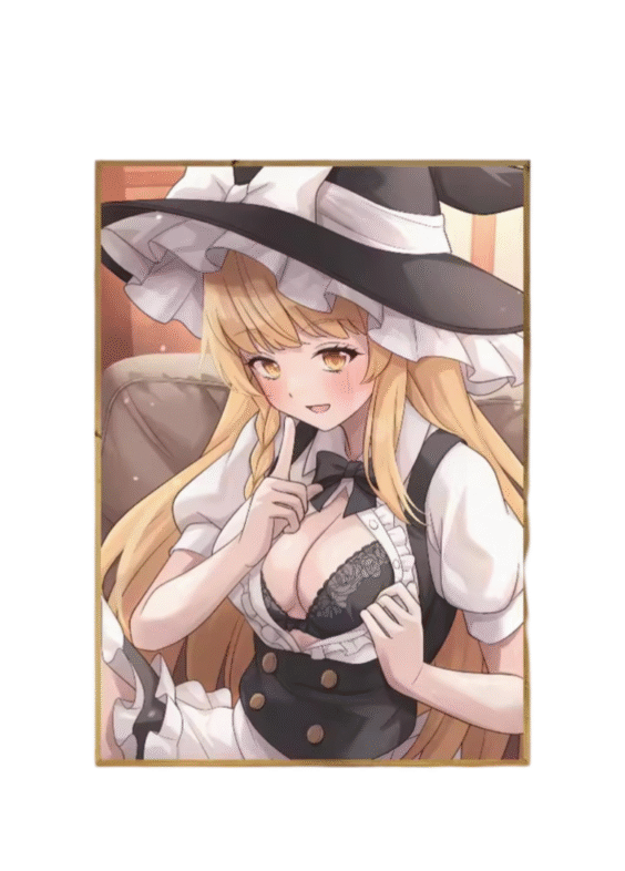 Touhou Project Anime Marisa Kirisame Paper Poster Wall Art