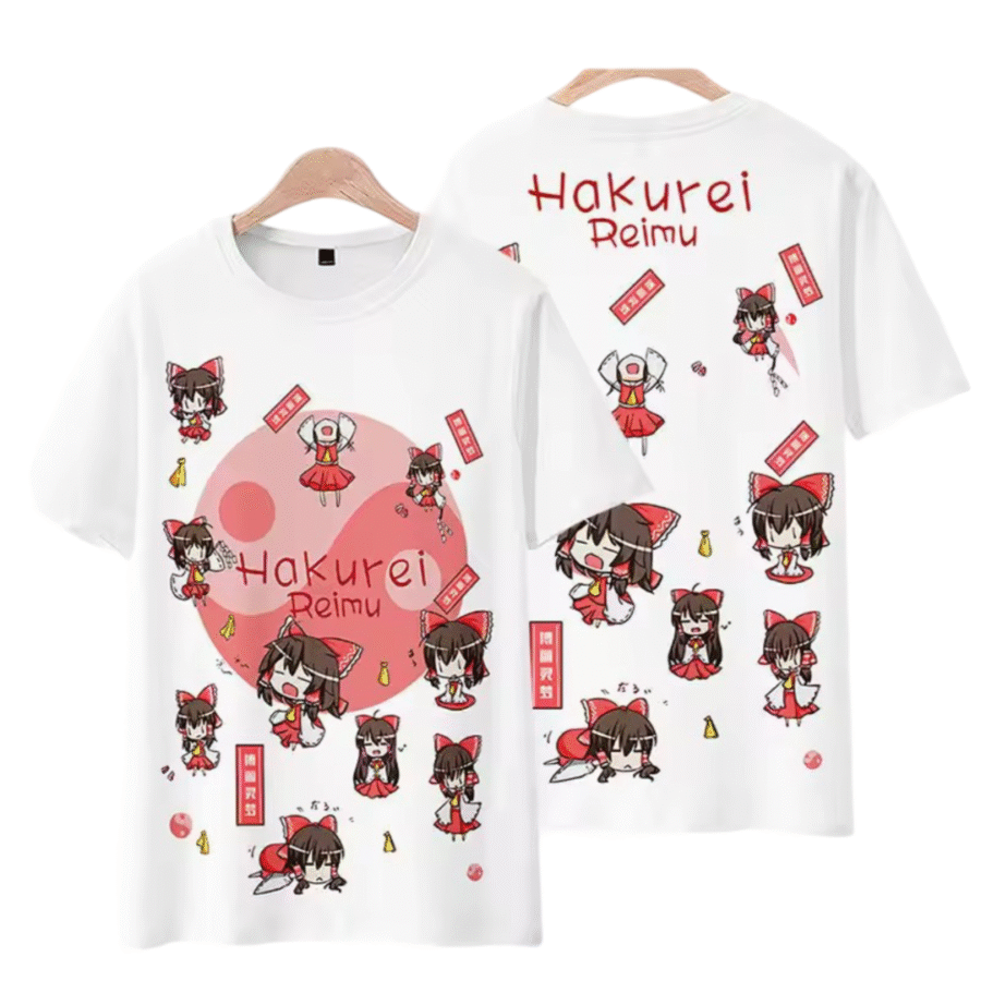 Anime Touhou Project Reimu Hakurei T-Shirt Anime Touhou Project Reimu Hakurei T-Shirt