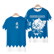 Anime Touhou Project Cirno Blue T-Shirt