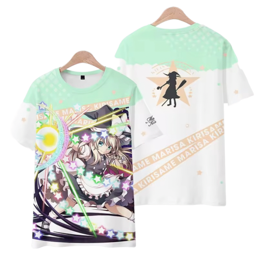 Anime Touhou Project Marisa Kirisame T-Shirt Anime Touhou Project Marisa Kirisame T-Shirt