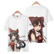 Anime Touhou Project Reimu Hakurei Short Sleeve T-Shirt