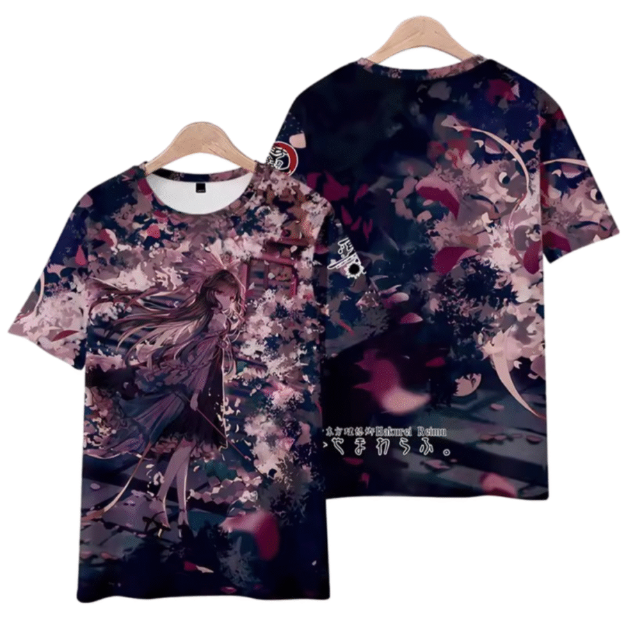 Anime Touhou Project Reimu Hakurei Casual T-Shirt Anime Touhou Project Reimu Hakurei Casual T-Shirt