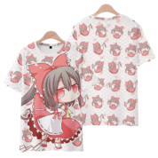 Touhou Project Anime Reimu Hakurei Printed T-Shirt