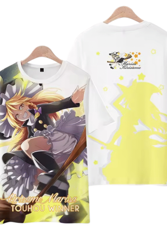 Anime Touhou Project Marisa Kirisame Printed T-Shirt