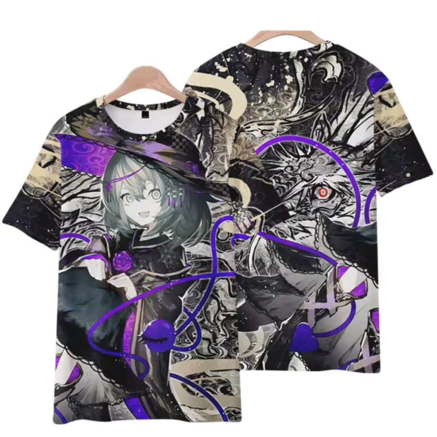 Touhou Project Anime Koishi Komeiji 3D Printed T-Shirt Touhou Project Anime Koishi Komeiji 3D Printed T-Shirt