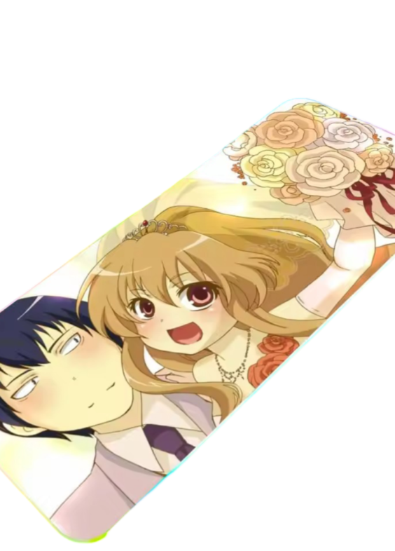 Anime Toradora! Ryuji Takasu And Taiga Aisaka LED Mouse Pad