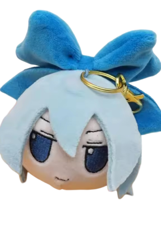 Anime Touhou Project Cirno Plush Keychain
