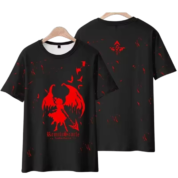Anime Touhou Project Remilia Scarlet Black T-Shirt