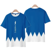 Touhou Project Anime Cirno Blue And White T-Shirt