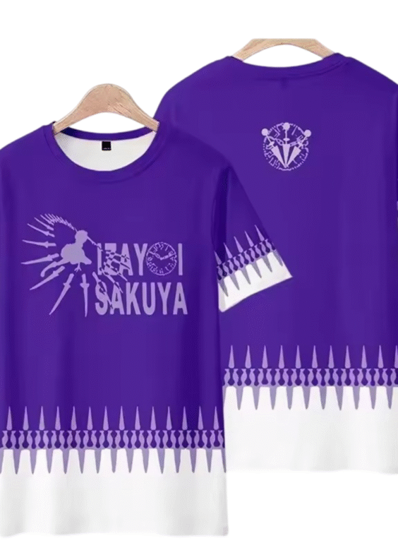 Anime Touhou Project Sakuya Izayoi Printed T-Shirt