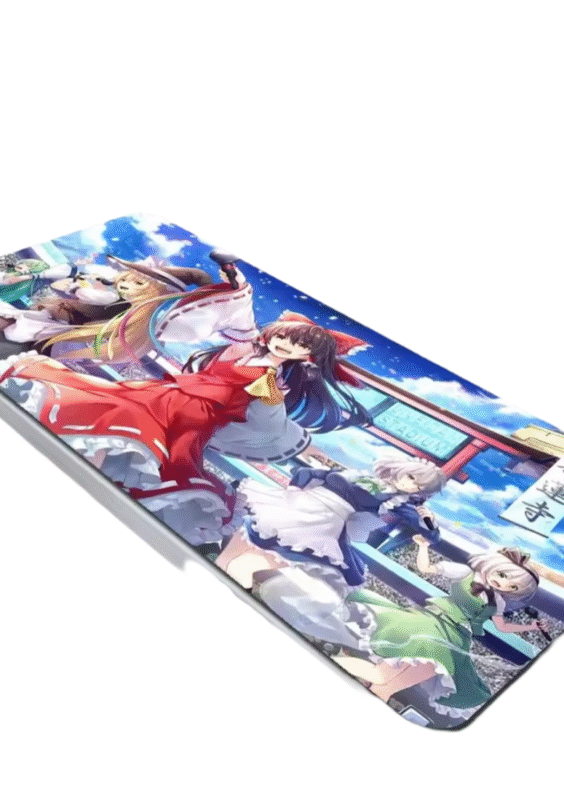 Anime Touhou Project Reimu Hakurei With Friends Mouse Pad