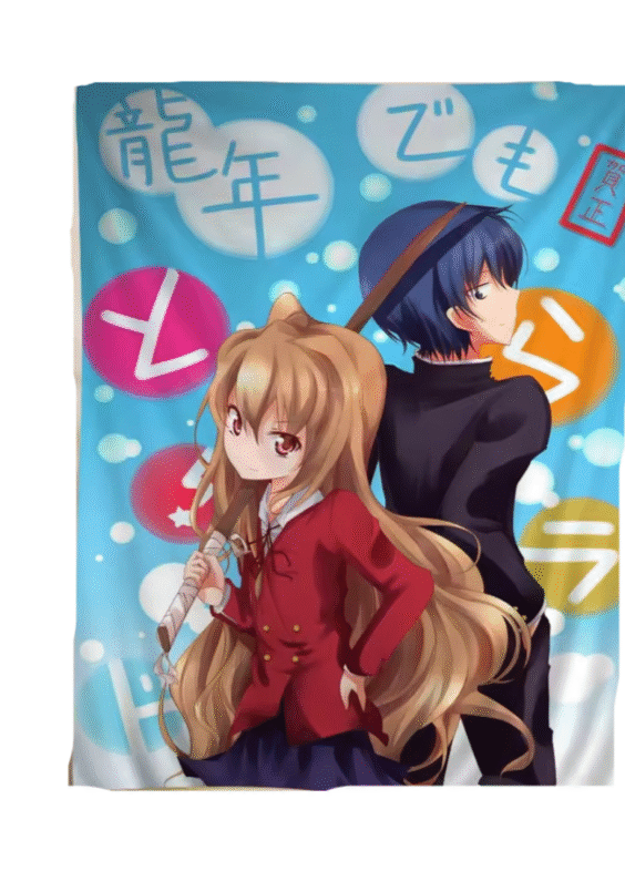Anime Toradora! Taiga Aisaka And Ryūji Takasu Chart Tapestry Wall Art