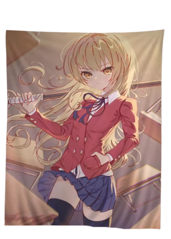 Toradora! Taiga Aisaka Anime Chart Tapestry Wall Art