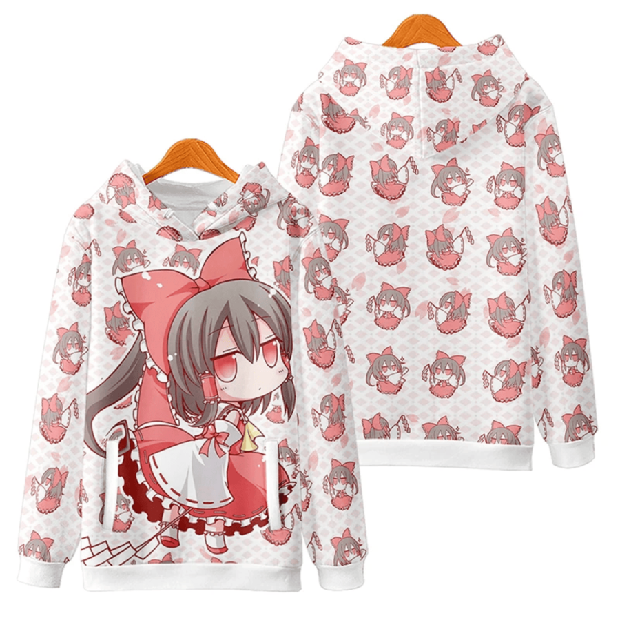 Touhou Project Reimu Hakurei Anime 3D Print Hoodie