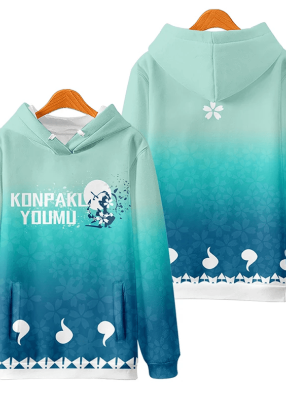 Anime Touhou Project Konpaku Youmu 3D Print Hoodie