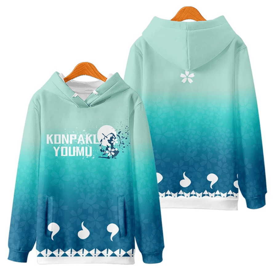 Anime Touhou Project Konpaku Youmu 3D Print Hoodie Anime Touhou Project Konpaku Youmu 3D Print Hoodie