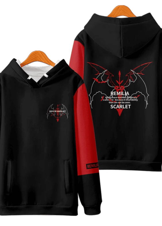 Anime Touhou Project Remilia Scarlet 3D Print Hoodie