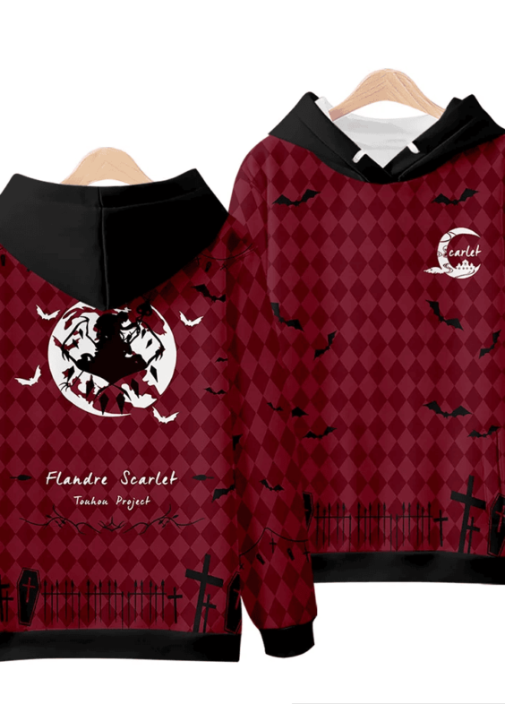 Anime Touhou Project Flandre Scarlet 3D Print Hoodie