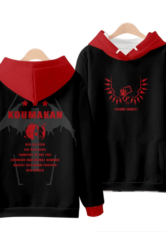 Anime Touhou Project Koumkan Flandre Scarlet 3D Print Hoodie