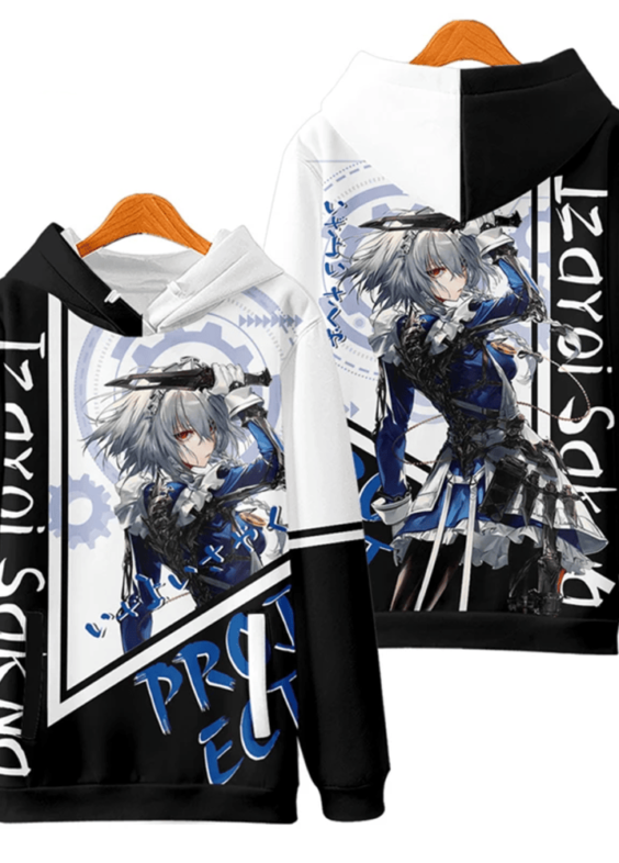 Anime Touhou Project Izayoi Sakuya 3D Print Hoodie