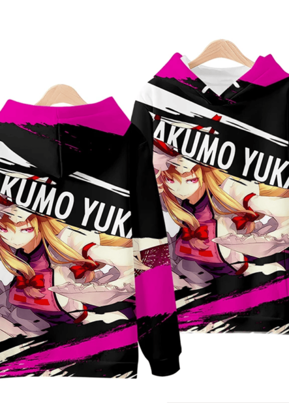 Anime Touhou Project Yakumo Yukari 3D Print Hoodie