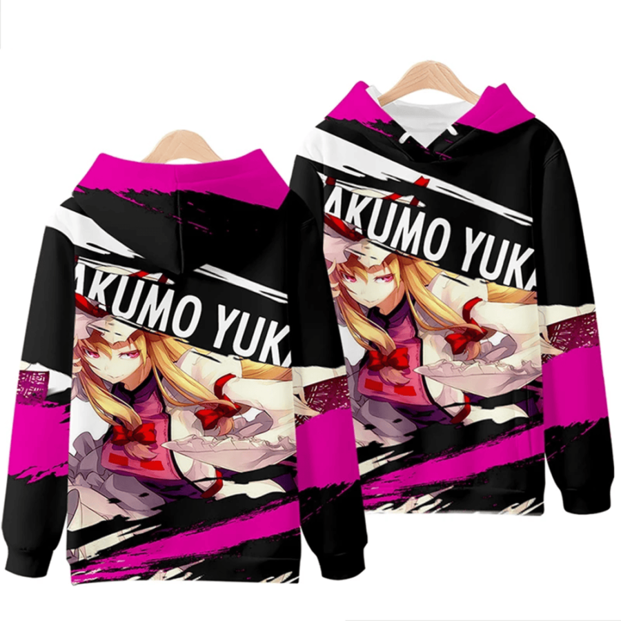 Anime Touhou Project Yakumo Yukari 3D Print Hoodie Anime Touhou Project Yakumo Yukari 3D Print Hoodie