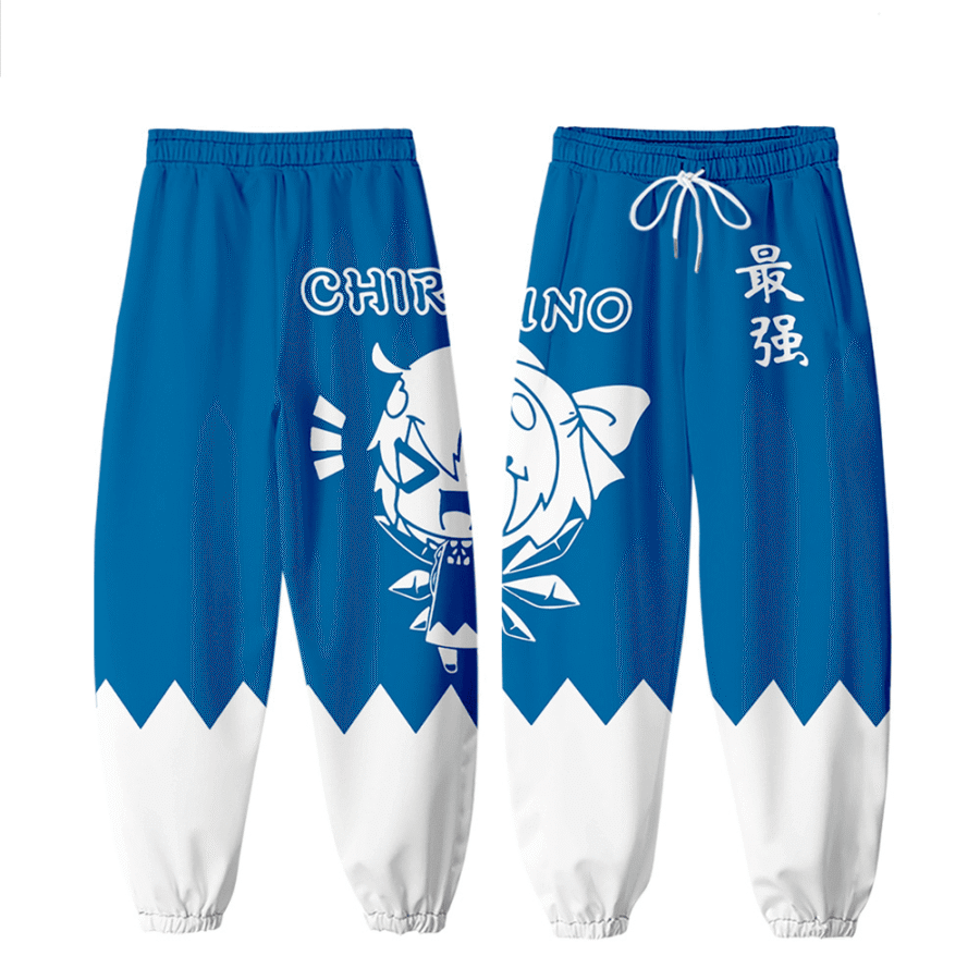 Anime Touhou Project Cirno 3D Print Jogger Pant Anime Touhou Project Cirno 3D Print Jogger Pant
