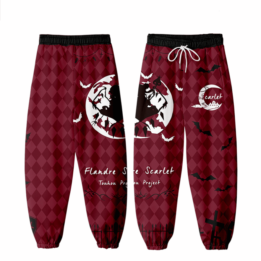 Anime Touhou Project Flandre Scarlet 3D Print Jogger Pant Anime Touhou Project Flandre Scarlet 3D Print Jogger Pant