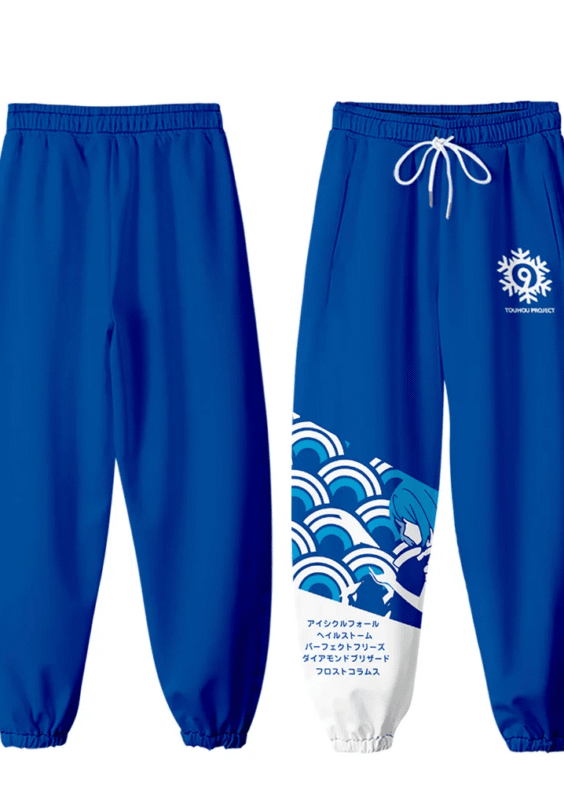 Touhou Project Anime Cirno 3D Print Jogger Pant