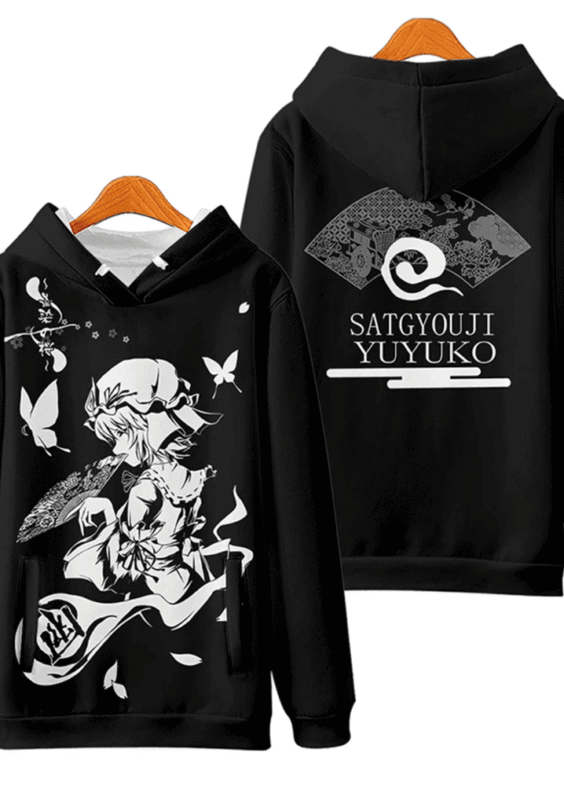 Anime Touhou Project Saigyouji Yuyuko 3D Printed Sweatshirt