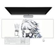 Anime Touhou Project Sakuya Izayoi White Mouse Pad