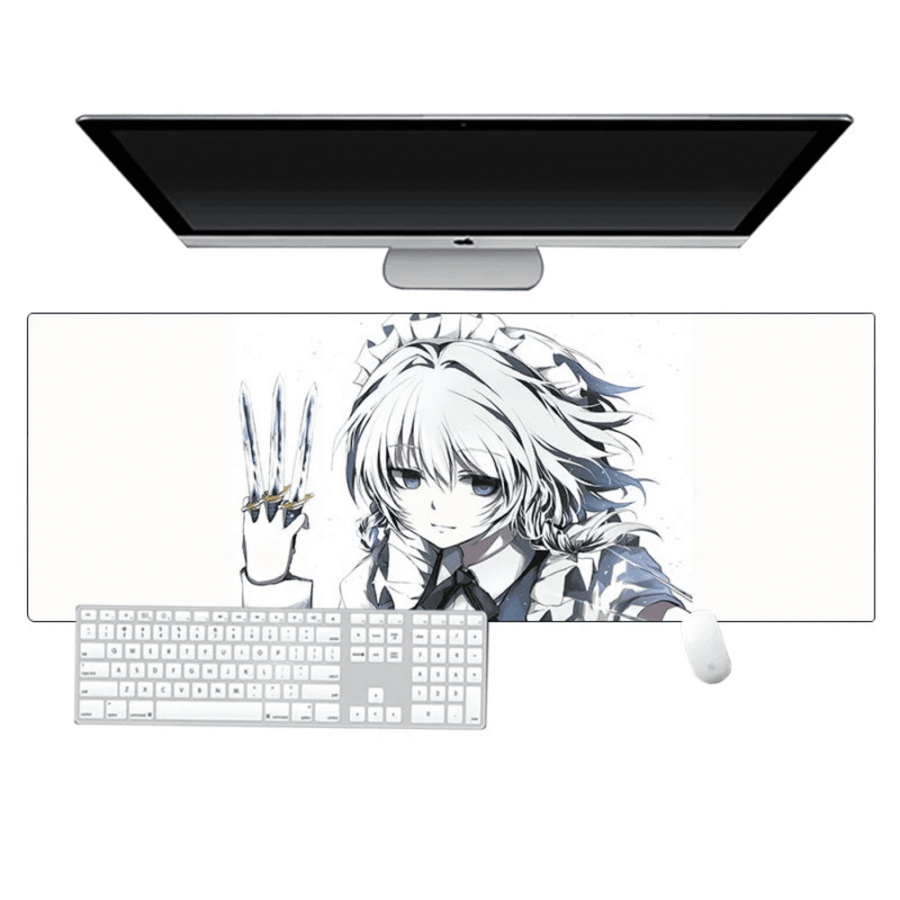 Anime Touhou Project Sakuya Izayoi White Mouse Pad Anime Touhou Project Sakuya Izayoi White Mouse Pad