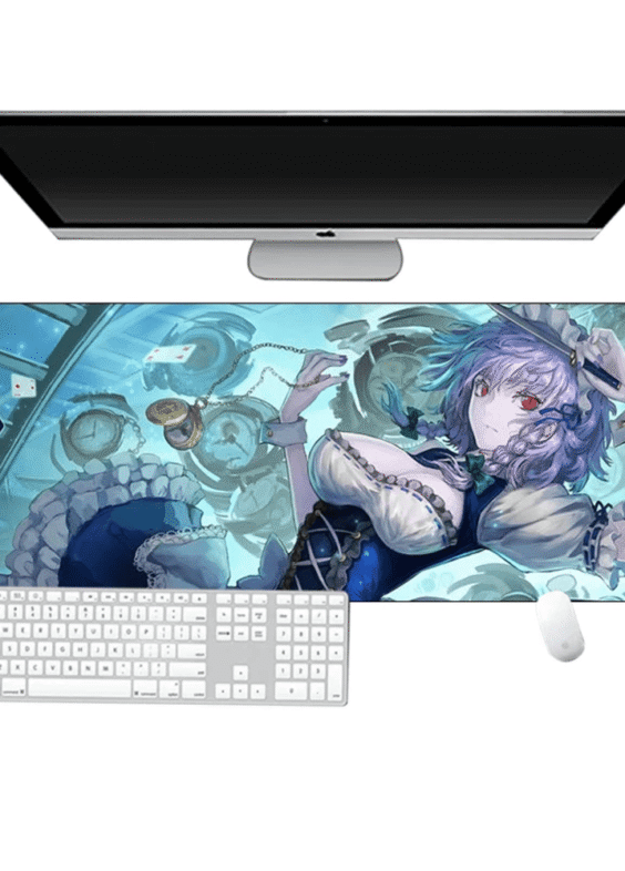 Anime Touhou Project Sakuya Izayoi Gaming Rubber Mouse Pad