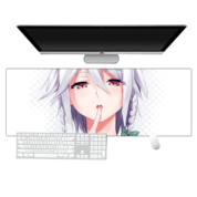 Touhou Project Anime Sakuya Izayoi Gaming White Mouse Pad