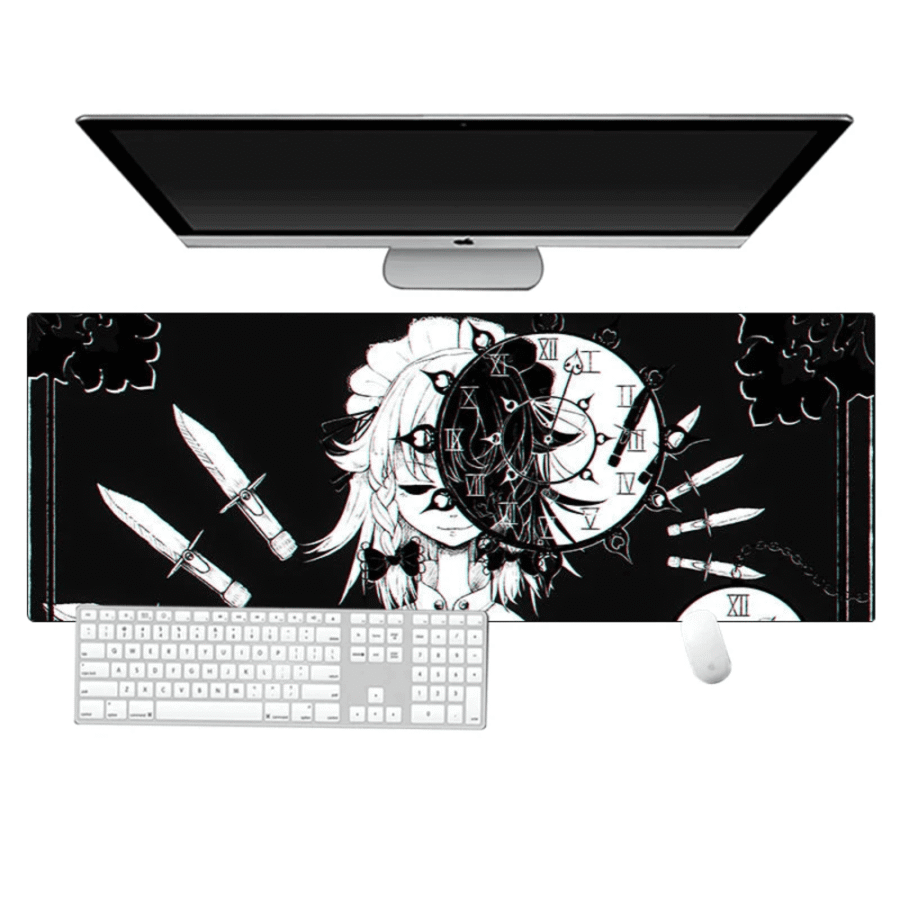 Anime Touhou Project Sakuya Izayoi Black Mouse Pad Anime Touhou Project Sakuya Izayoi Black Mouse Pad