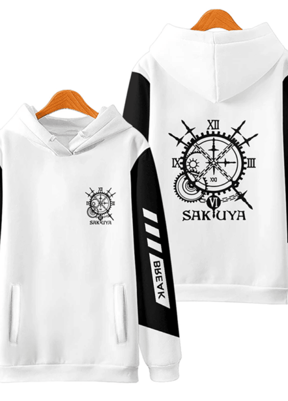 Anime Touhou Project Sakuya Izayoi Casual Hoodie