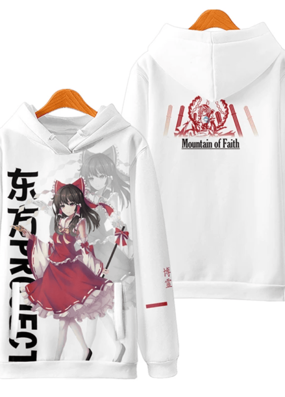 Anime Touhou Project Reimu Hakurei Casual Hoodie