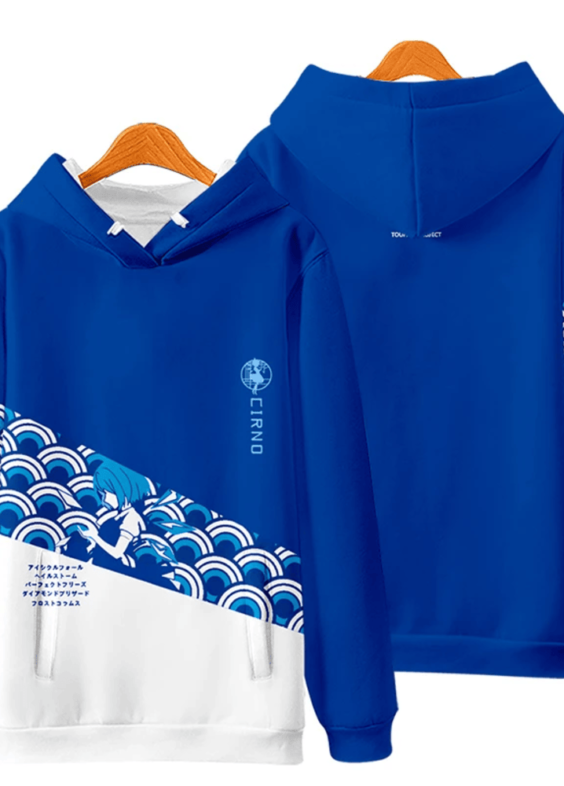 Touhou Project Cirno Anime Hoodie