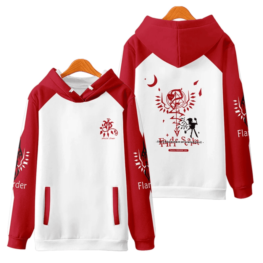 Touhou Project Anime Flandre Scarlet Hoodie Touhou Project Anime Flandre Scarlet Hoodie