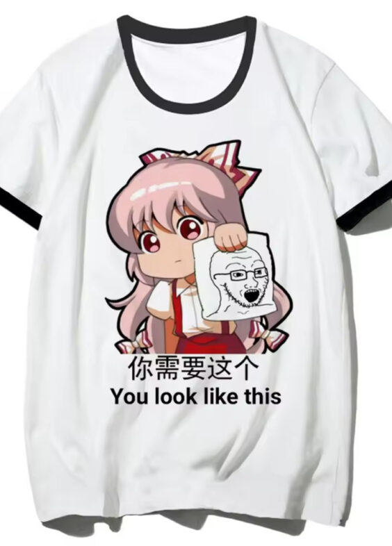 Touhou Project Anime Reimu Hakurei Casual T-Shirt