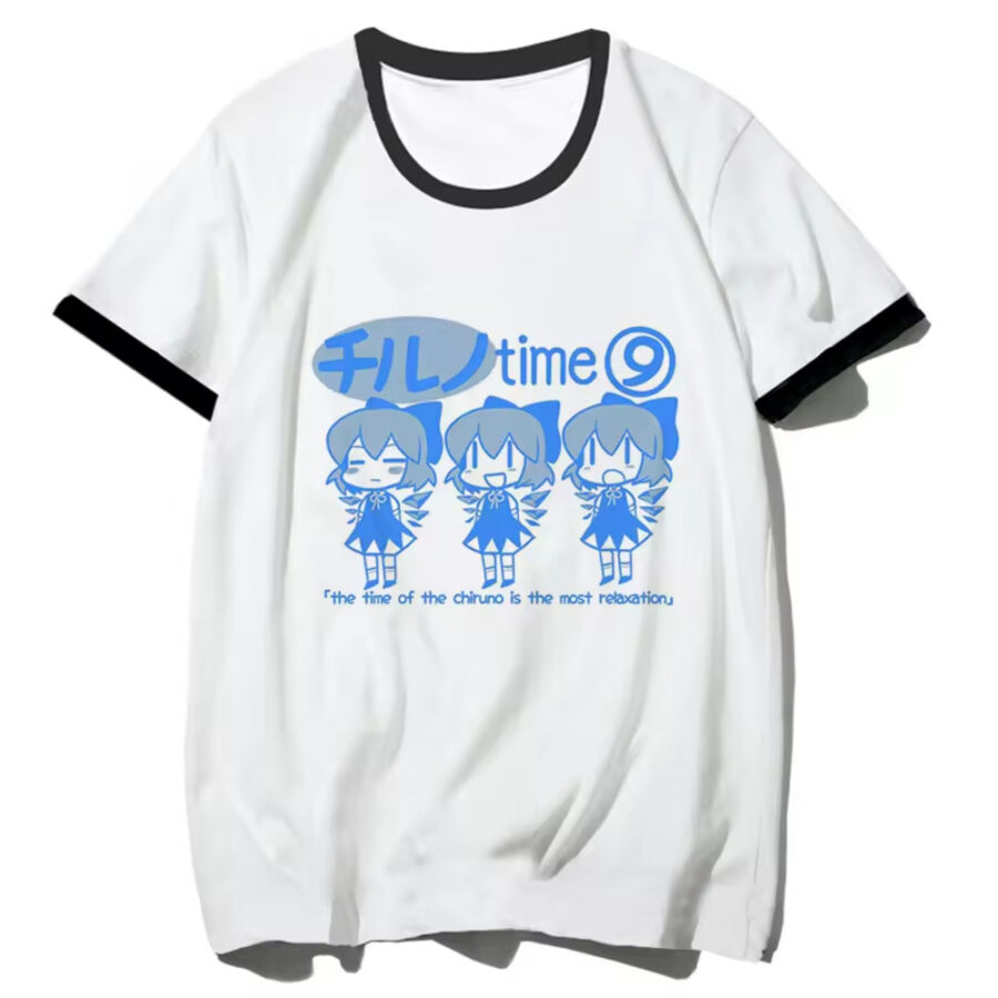 Anime Touhou Project Cirno Casual T-Shirt Anime Touhou Project Cirno Casual T-Shirt