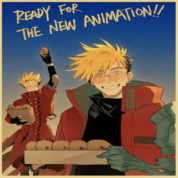 Anime Trigun Vash The Stampede Painting Wall Art Poster