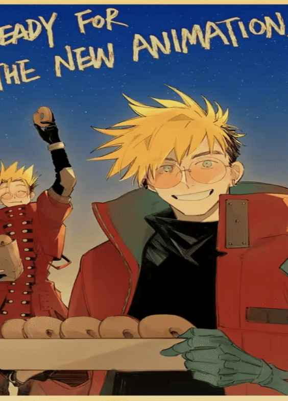 Anime Trigun Vash The Stampede Painting Wall Art Poster