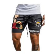 One Piece Monkey D. Luffy Anime 3D Print Shorts