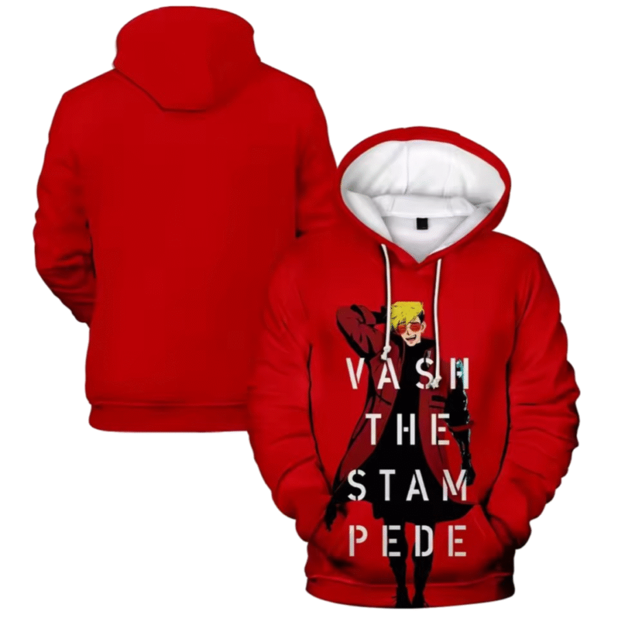 Anime Trigun Vash The Stampede 3D Printed Hoodie Anime Trigun Vash The Stampede 3D Printed Hoodie