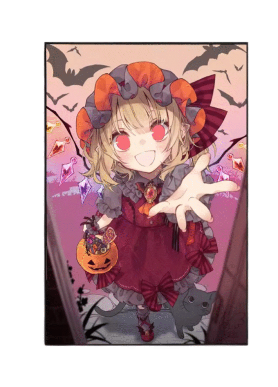 Anime Touhou Project Flandre Scarlet Print Wall Poster