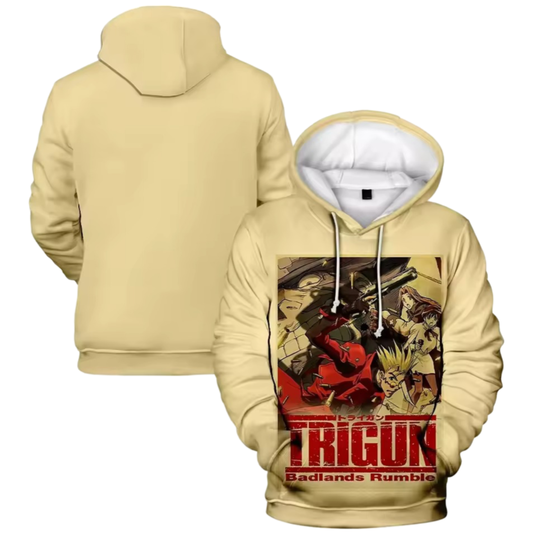 Anime Trigun: Badlands Rumble 3D Printed Hoodie Anime Trigun: Badlands Rumble 3D Printed Hoodie
