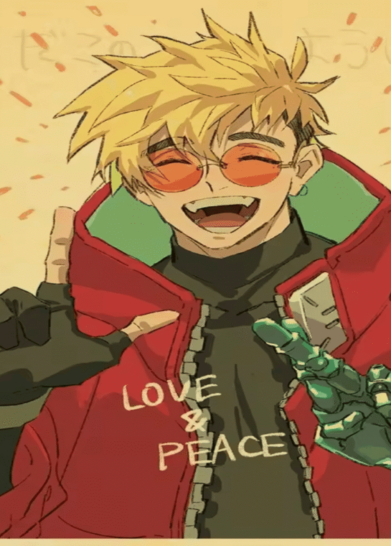 Trigun Anime Vash The Stampede Wall Art Poster