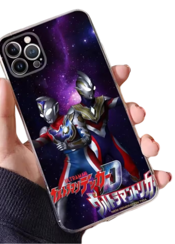 Anime Ultraman Tiga And Orb Phone Case For iPhone